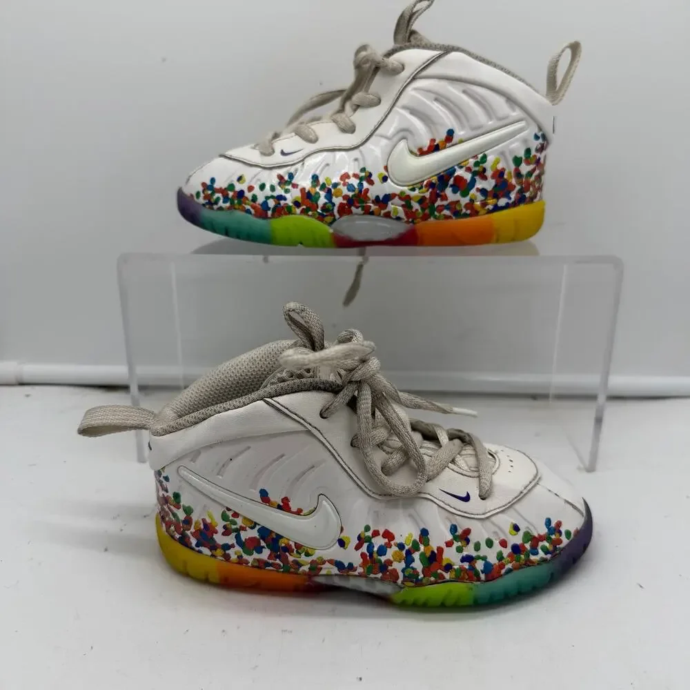 Nike Little Posite Pro TD Penny Hardaway Fruity Pebbles Shoes Kids Infant 9C